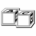 Blocks Notekeeper Magnet- 20 Mil Spot or Process Color (1-1/2"x2-9/16")